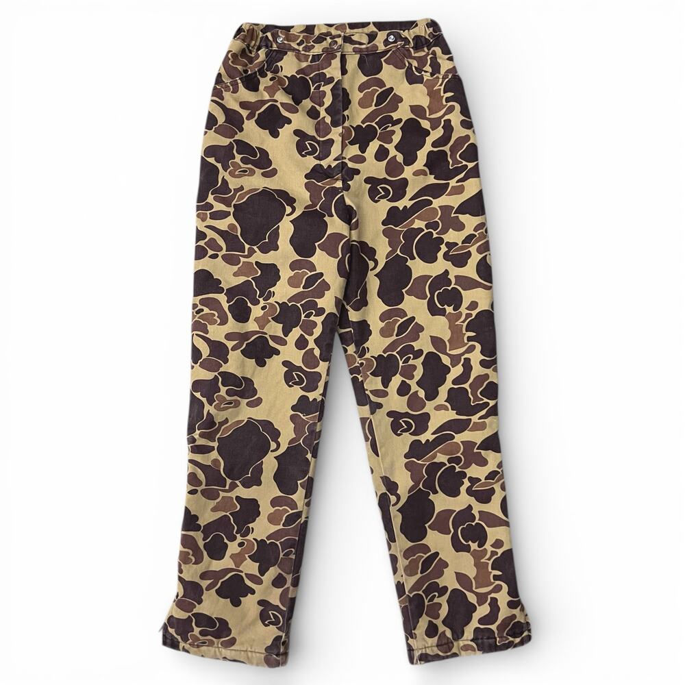 True Vintage Womens Duck Camo Dakota Industries Insulated Pants Hunting 12